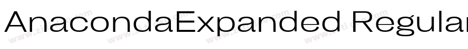 AnacondaExpanded Regular字体转换